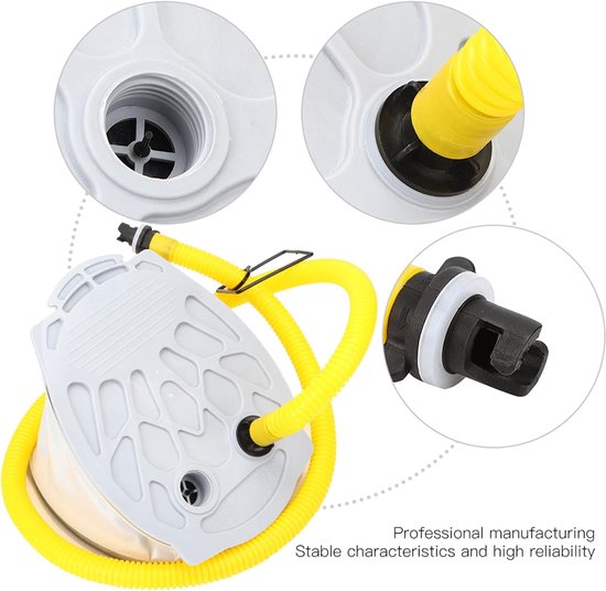 Voet Air Pump - Draagbare Pomp - Waterpret Opblazen - Compact Ontwerp - 720 gram - Zwart — afbeelding 3