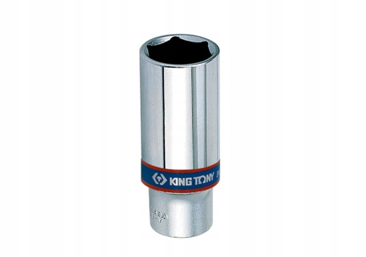 King Tony Lange Dop 3/8" 12 mm x 63 mm 6-kant Cr-V