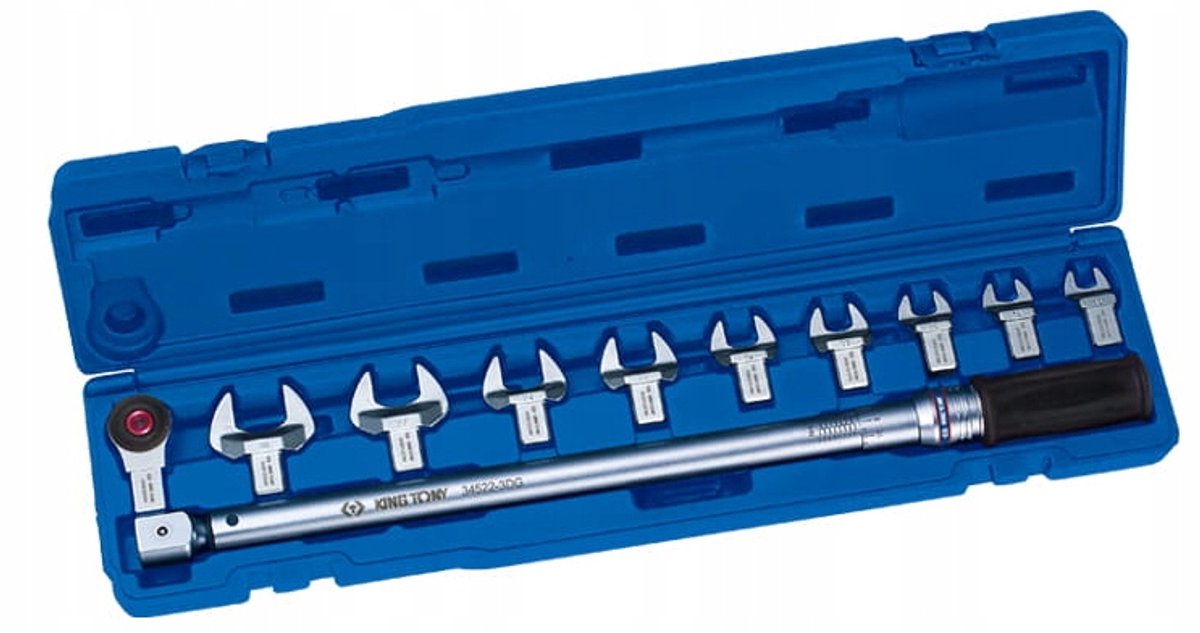 King Tony Momentsleutel 3/8" 20-100 Nm met verwisselbare koppen