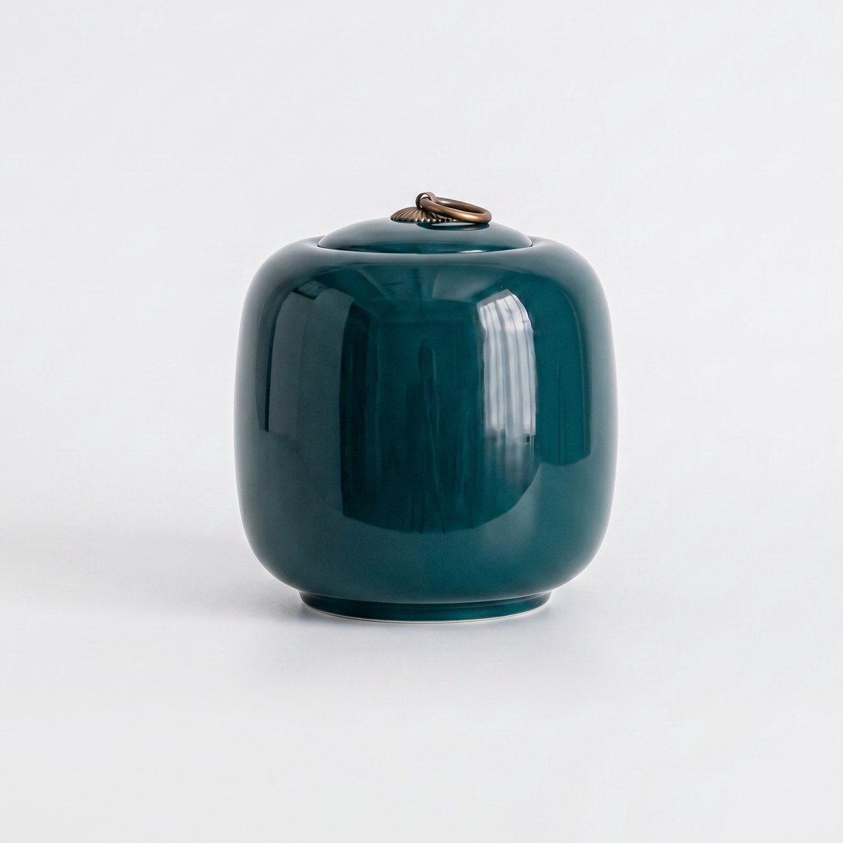 Artic Imperial Urn - 1 Liter - Donkerblauw - Luxe As Urn - Keramiek - Voor Huisdieren of Menselijk As - Urne Volwassene