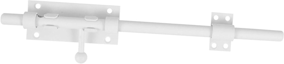 Deurslot - Grendel - Extra Beveiliging - Roestvrij Staal - 29 cm - Wit