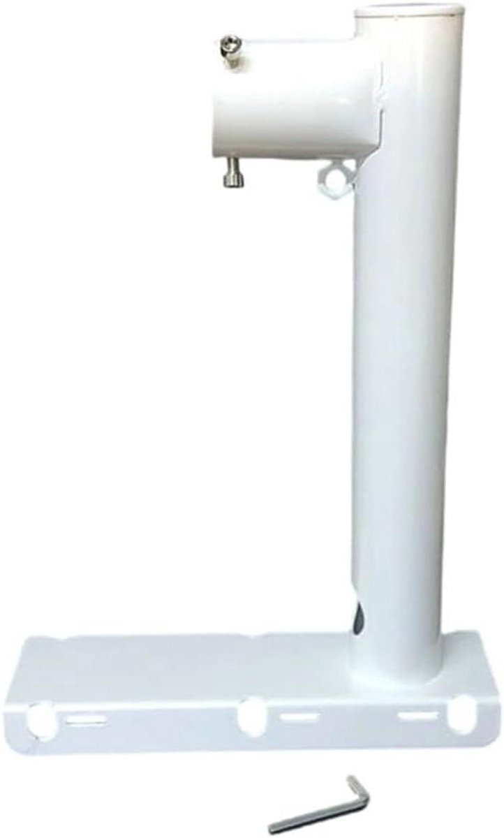 Cameramontagebeugel - Bevestigingsarm - Beveiligingscamera Installatie - Verdikte Metalen Arm - 35 cm - Wit