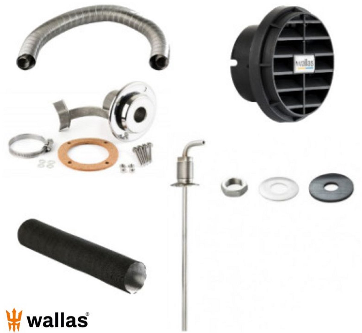 Wallas installatie Kit voor Spartan diesel Scheepskachel | 3724
