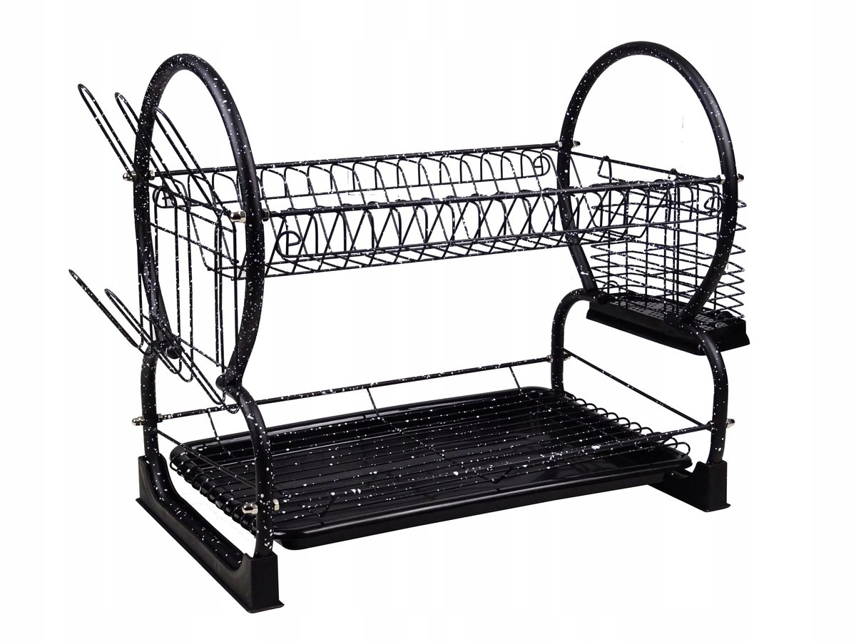 Brunbeste Dubbele Afdruiprek Keuken 53,5 cm Zwart