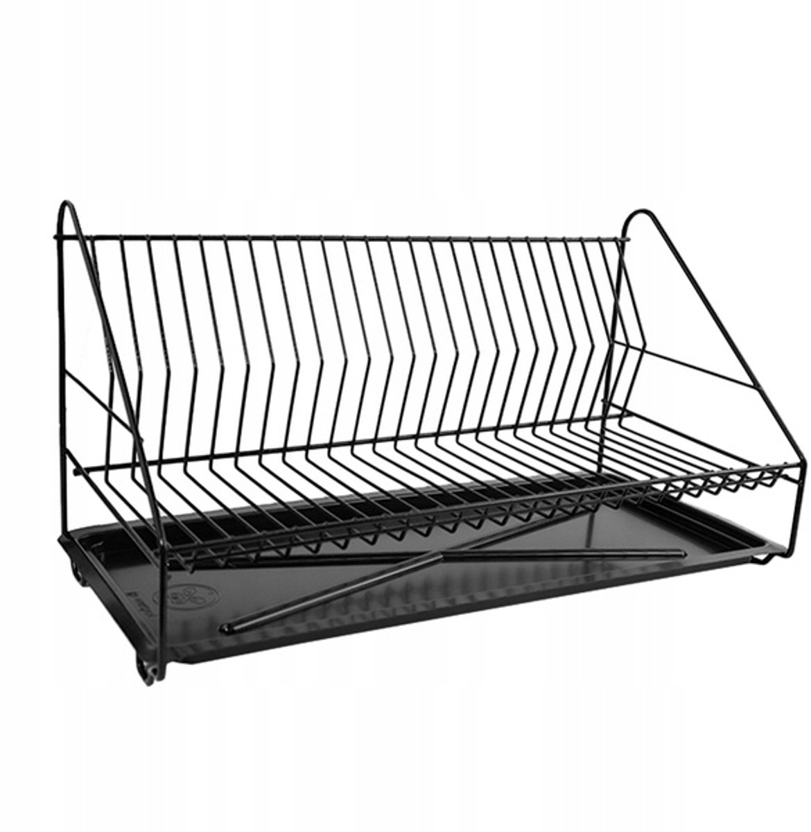 Metpol Zwarte Afdruiprek voor Borden - 1 Laags, 49cm