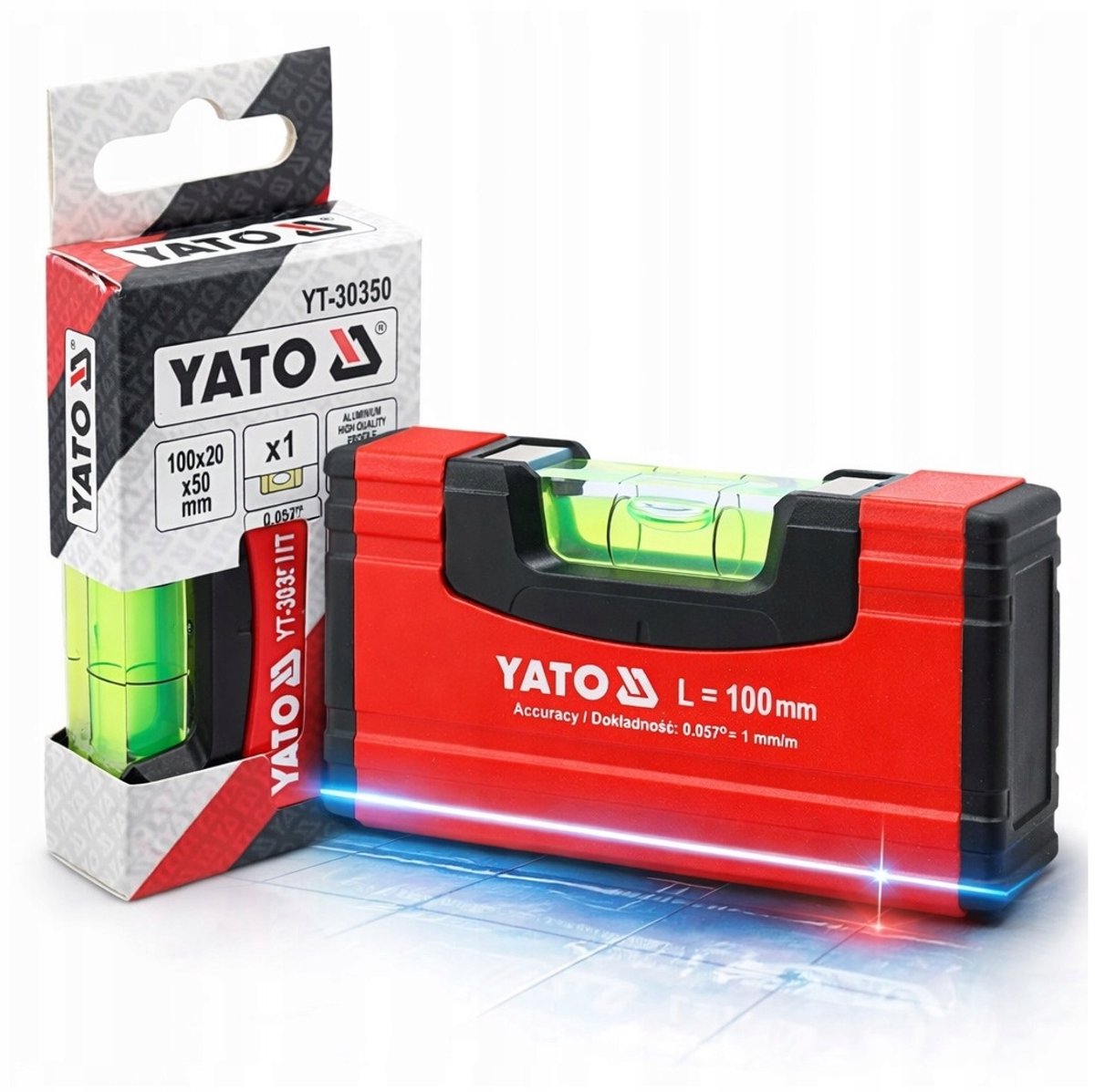 Yato Zakpaswaterpas Magnetisch 100 mm - Compact en nauwkeurig