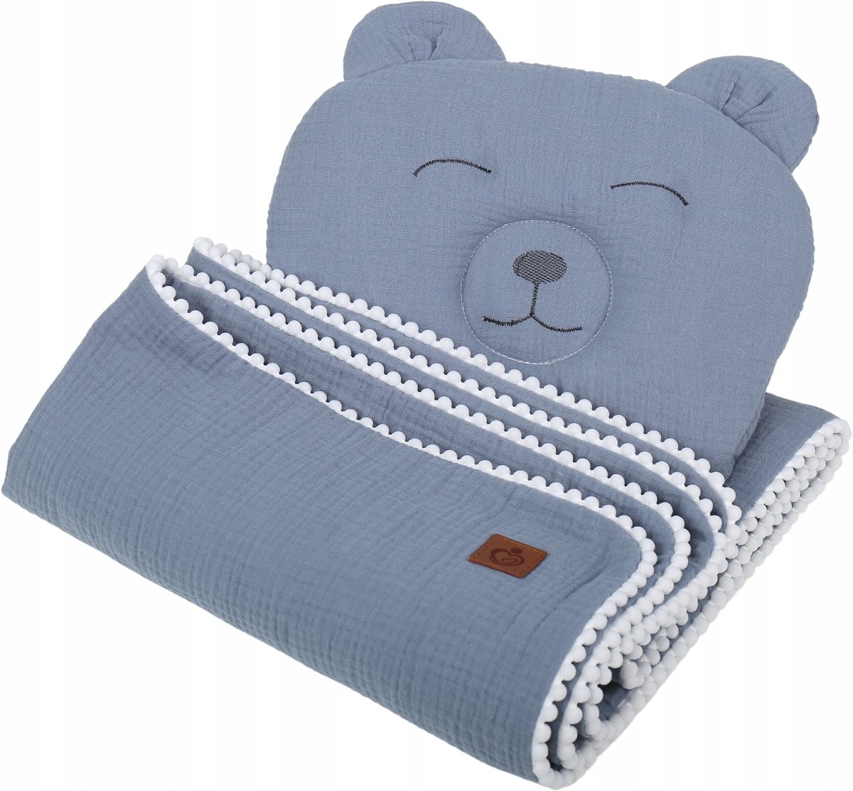Babymam Mousseline Dekentje met Beer Knuffel - Cadeauset