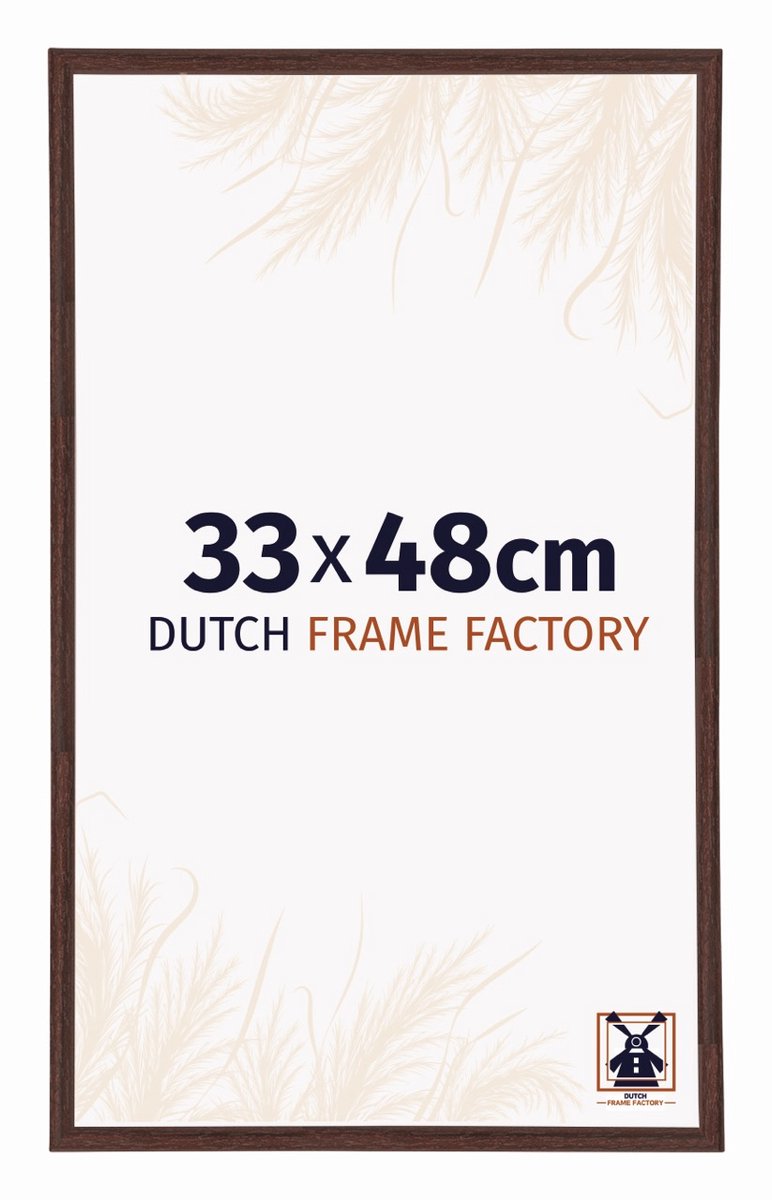 Dutch Frame Factory Fotolijst 33x48 cm - Kunststof - Bruin - Angers