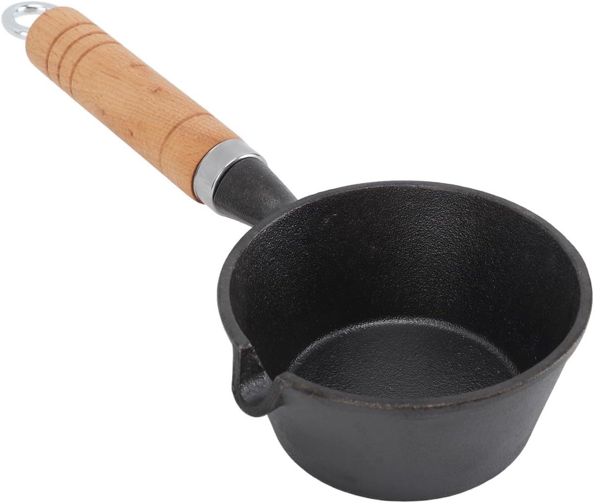 Mini Koekenpan - Ontbijt Pan - Perfect Ontbijt Maken - Gelijkmatige Verhitting - 13 cm - Zwart