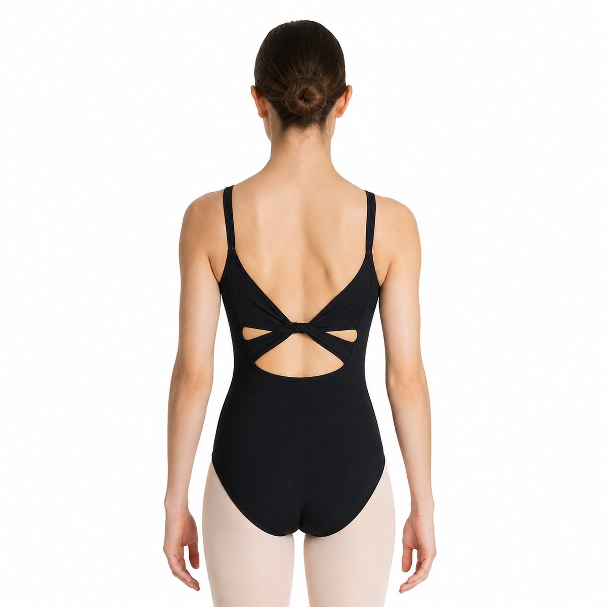 Capezio - Twist back leotard - BLACK - Balletpakje - MC102 - 38 - 40 - Maat M/L