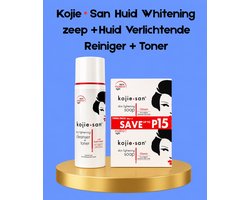 Kojie San Skin Whitening Soap + Skin Lightening Cleanser + Toner – Verhelderende & Hydraterende…
