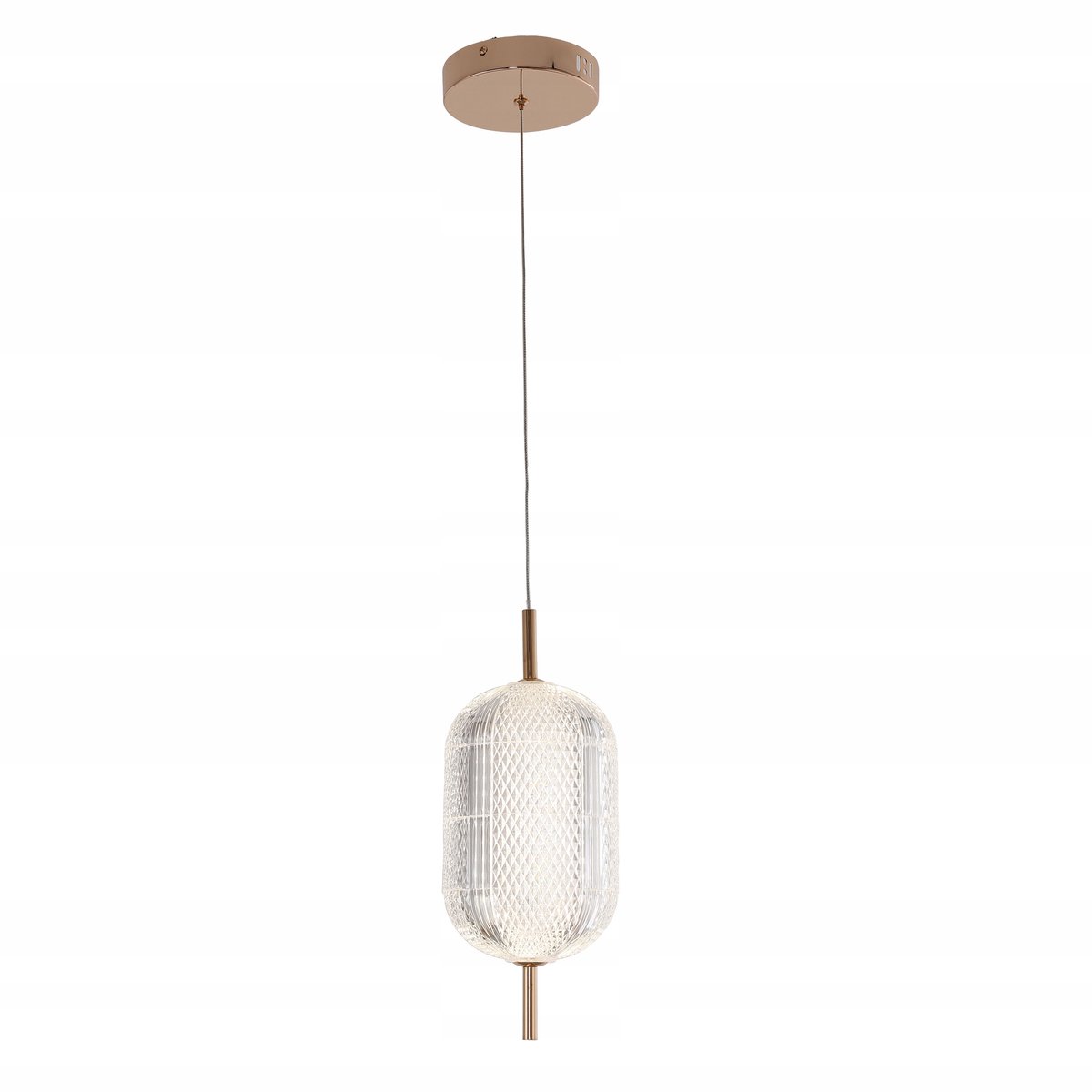 Bari LED Hanglamp Goud Glamour 16W 1440lm Ø15cm