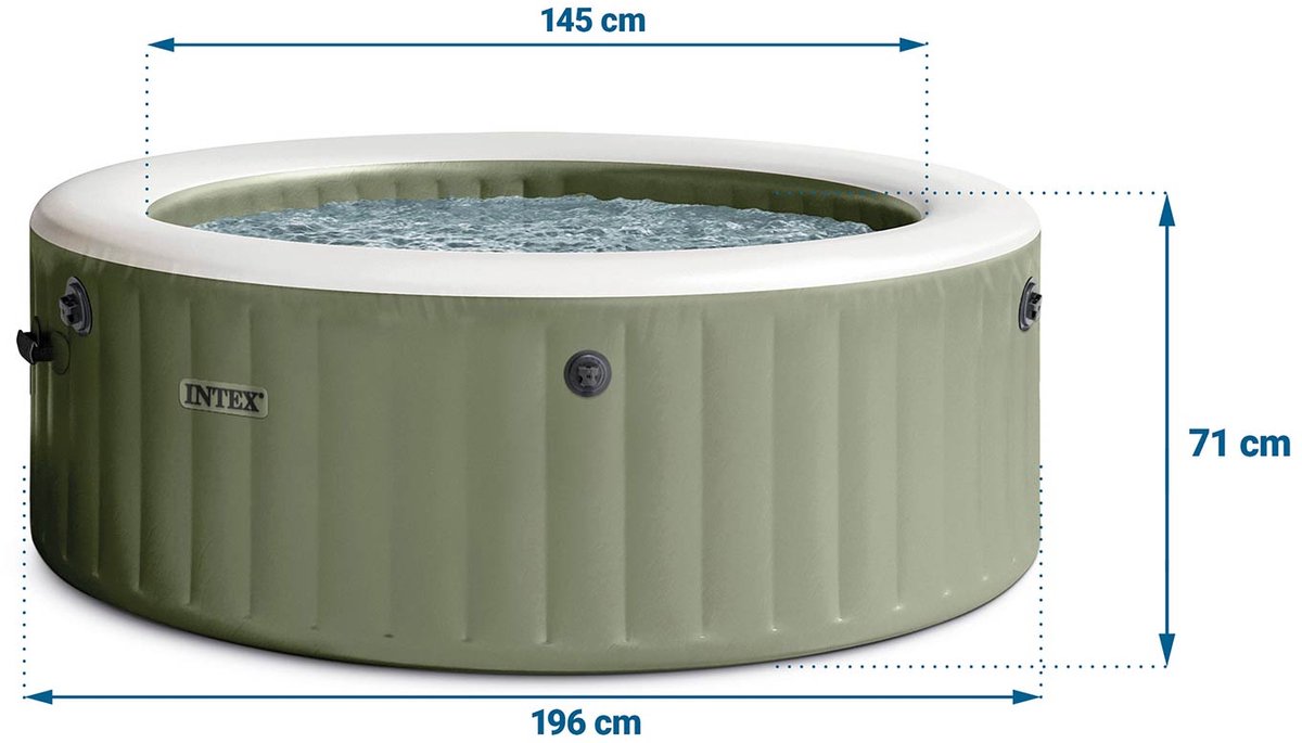 Intex PureSpa Opblaasbaar Spa 4 Personen met Hydromassage - afbeelding 3