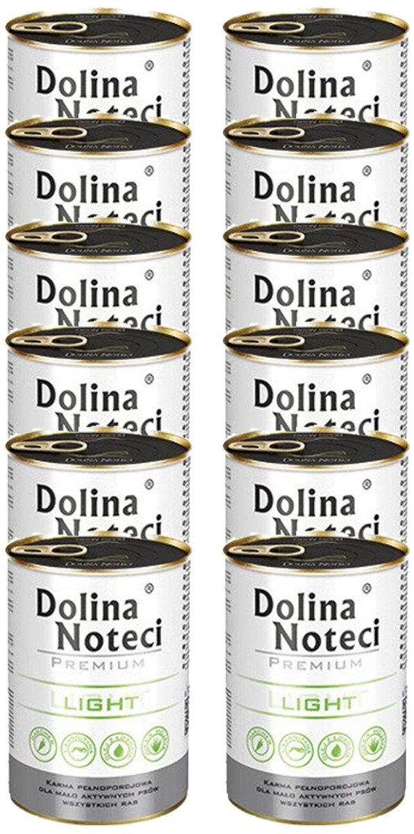 Dolina Noteci Premium - Hondenvoer Lichtgewicht - 12x400g - Glutenvrij - Volledig Diervoeder