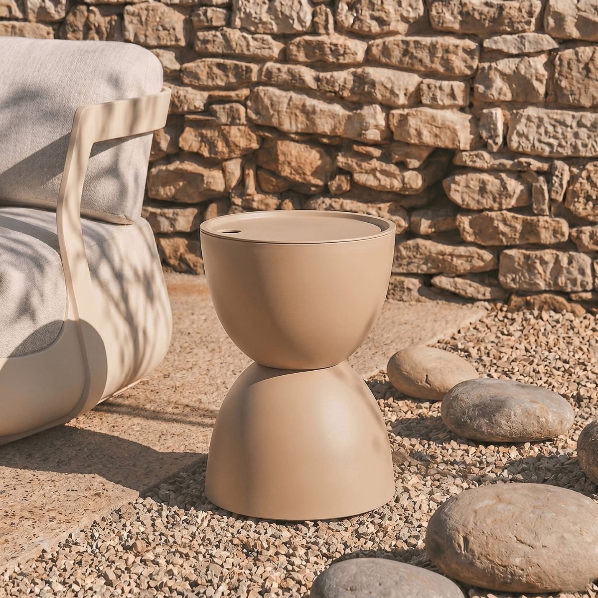 Kick bijzettafel Tess - beige OUTDOOR thumbnail 5