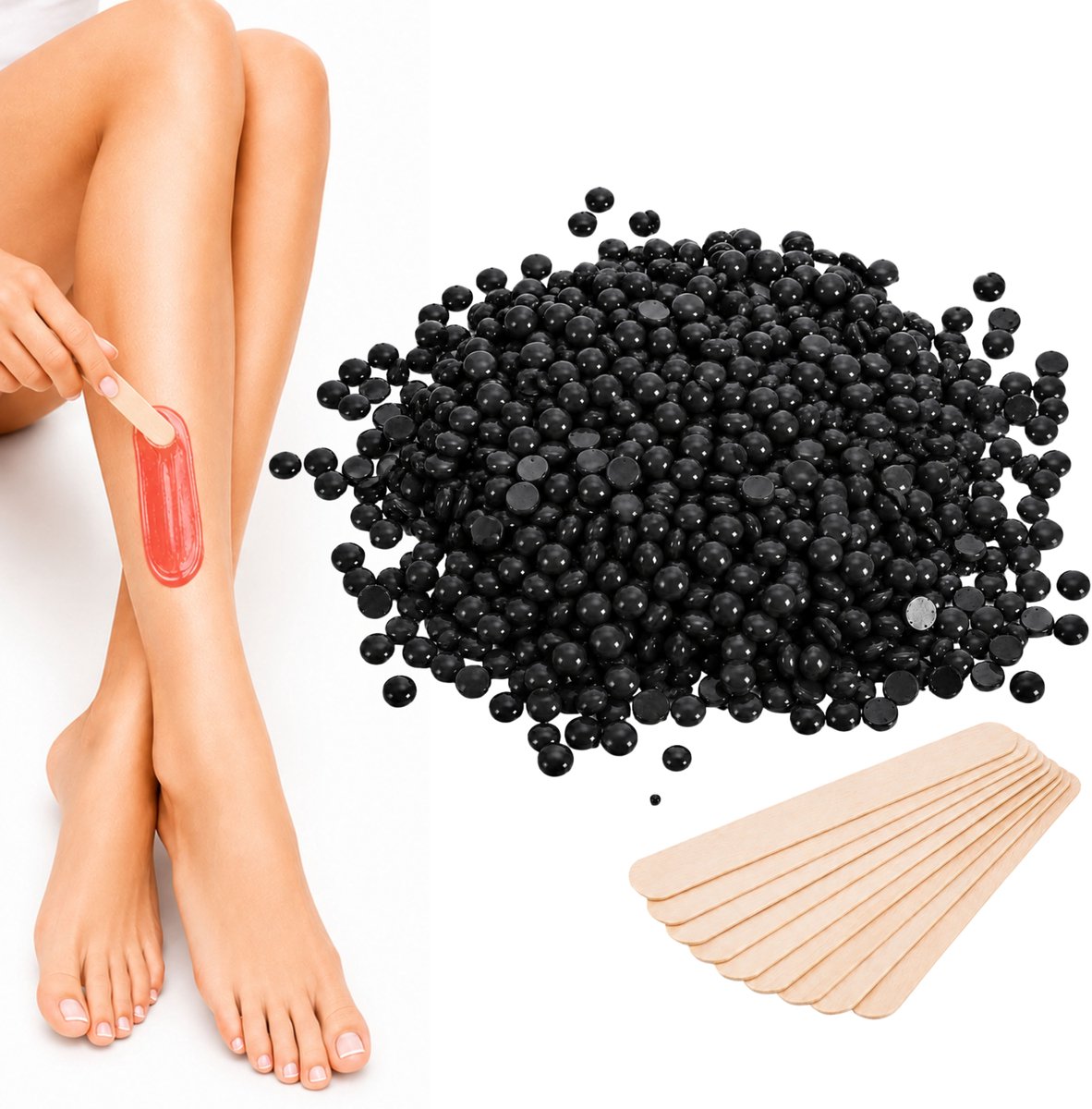 Guardian Beauty Wax Bonen - Ontharing - Hypoallergeen - 500g - Fruity - Met 20 stuks Spatels - Harde Wasbonen - Ontharingswax
