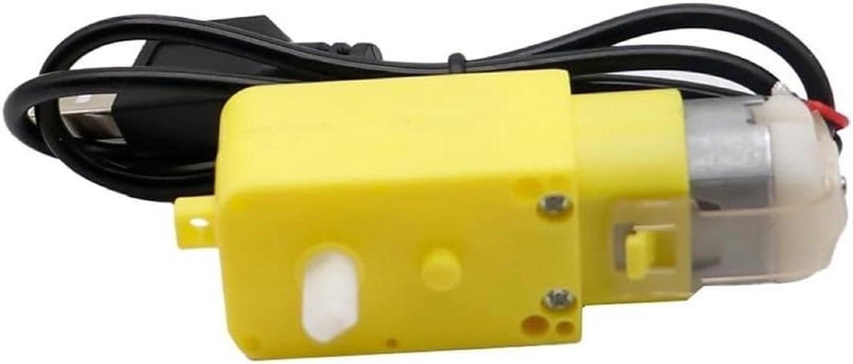 Gelede Motor - DC Motor - Robotica Projecten - Metalen Tandwielen - 4 Stuks - Zwart