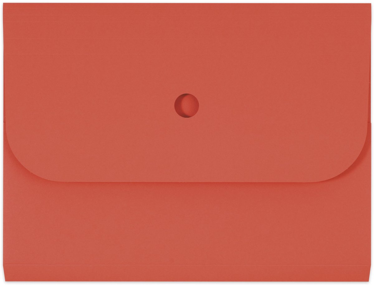 Elco Forte organisatiemap rood met klep en balg 25 stuks - EO-29494-92