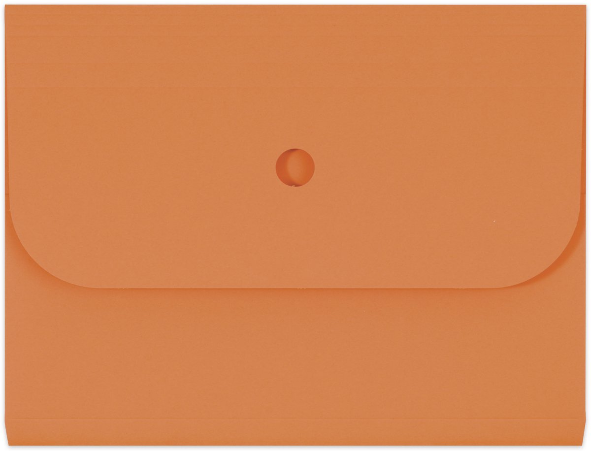 Elco Forte organisatiemap oranje met klep en balg 25 stuks - EO-29494-82