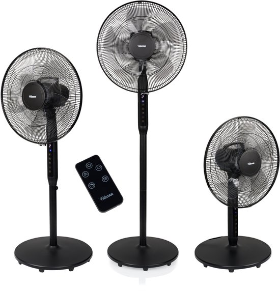 Tristar 3-in-1 Statiefventilator – 40 cm – Met Afstandsbediening – 9 Snelheden – 3 Windmodi Met Slaapstand en Timer – Oscillerend – VE-5796