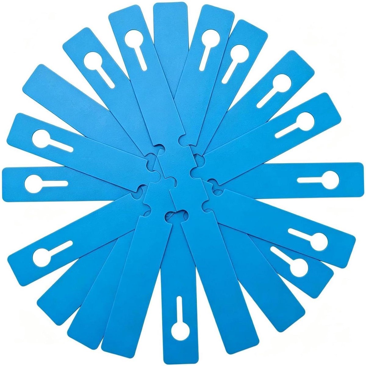 Waterdichte plantenetiketten - Tuinmarkeringen - Planten identificeren - Duurzaam PVC materiaal - 100 stuks - Blauw