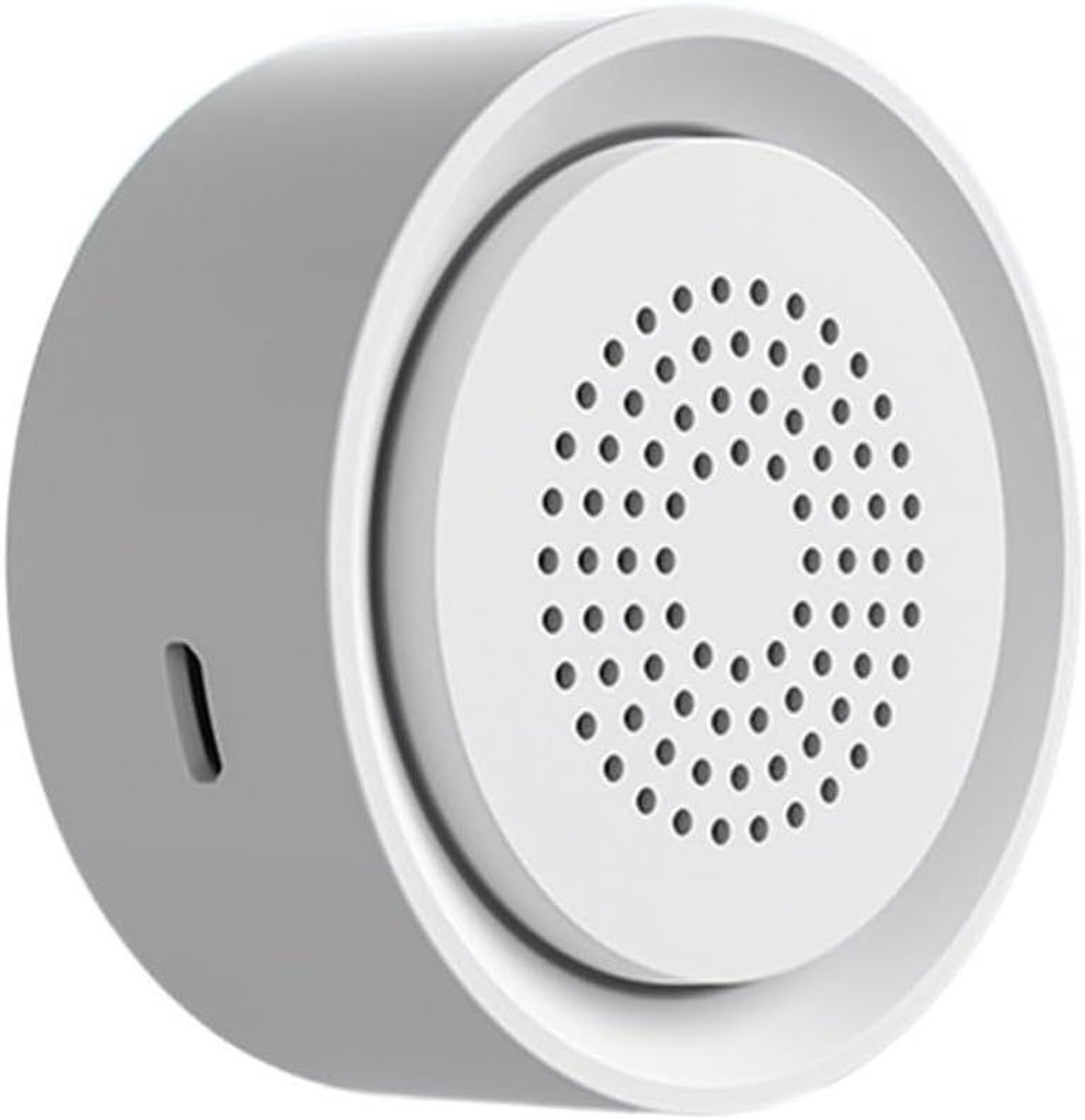 Slimme Sirene - Wifi Sensor - Huis Beveiliging - Geluid Licht Waarschuwing - 68x68x30mm - Wit