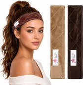 Guardian Beauty Anti Slip Pruik Band - Fluweel - Wig Grip - Verstelbare Klittenband - 2 stuks - Blond & Bruin