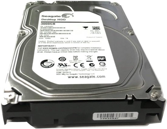 Interne Harde Schijf - Opslagstation - Data Opslag - Stil en Laag Verbruik - 3 TB - Zilver van Interne Harde Schijf — afbeelding 2