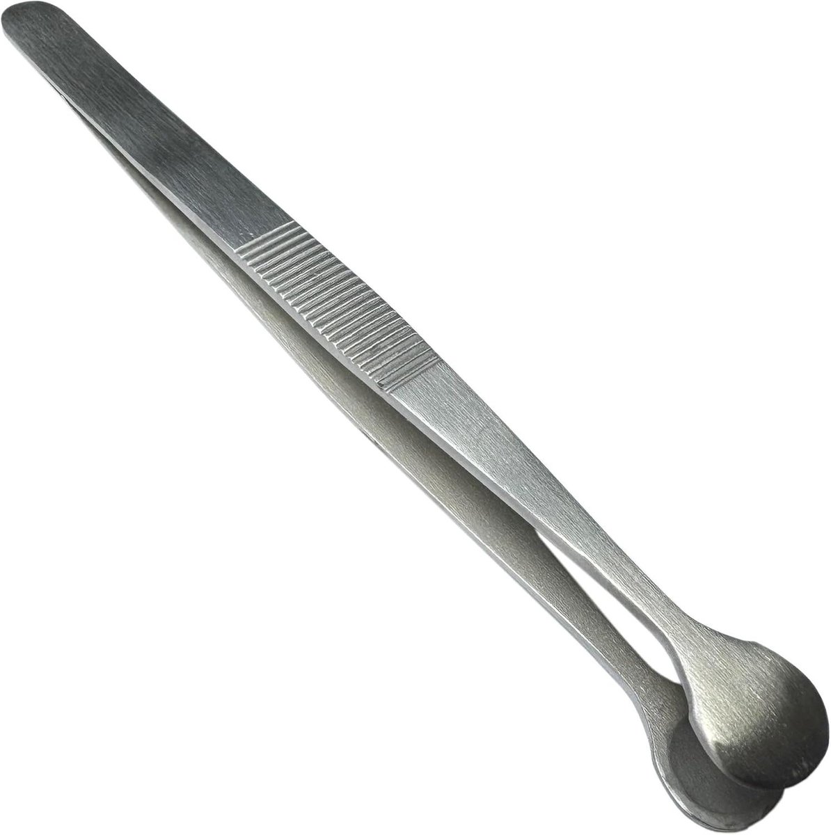 Kralen Sorteer Pincet - Sieraden Tool - Kralen Bevestigen - Bekereinde Ontwerp - 12 cm - Zilverkleurig