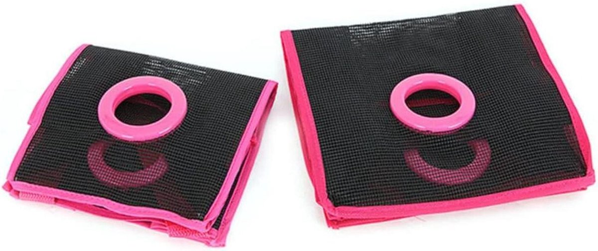 Hangende Opbergzak - Mesh Organizer - Keuken Organiseren - Ventilerend Ontwerp - 20x11x38 cm - Rooskleurig