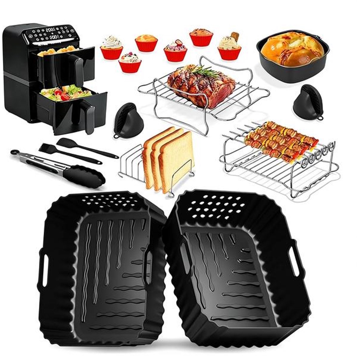 Maison Elara Siliconen Accessoireset voor Airfryer 10L