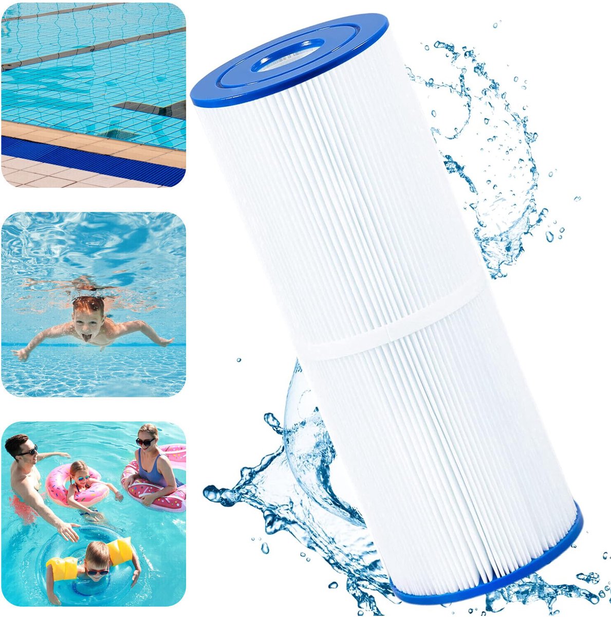 Bubbelbadfilter - Spa-Filterpatroon - Zwembad-Spa Filter - Filter Voor Zwembad/Badkuip/Spa/Bubbelbad