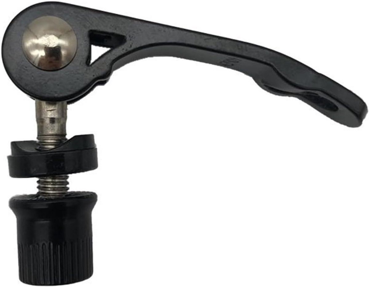 Fietszadelklem - Snelspanner Zadelpen - Zadelhoogte Verstellen - Gereedschapsloos Verstelbaar - M6x65mm - Zwart