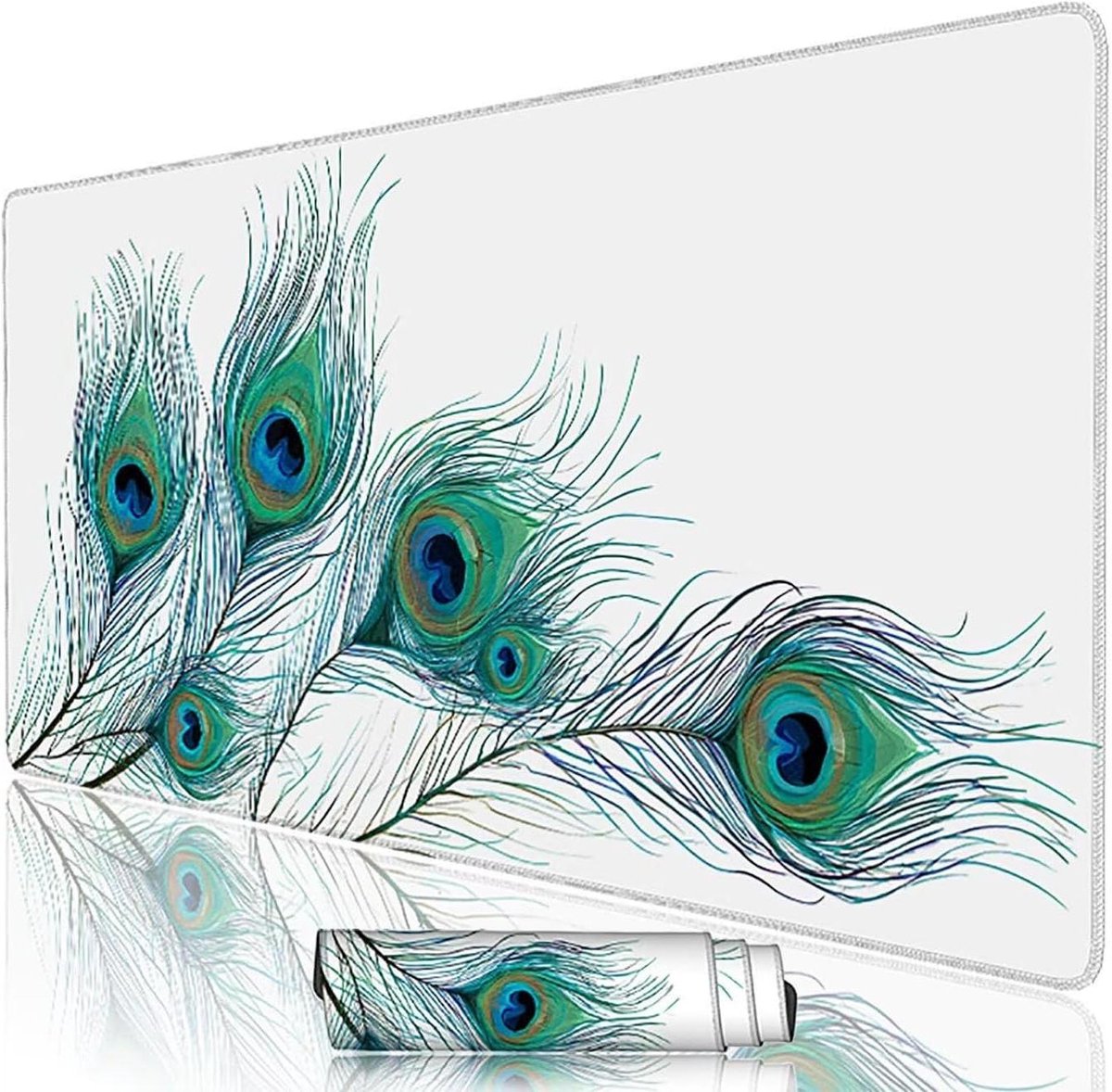 XXL Muismat - Bureau Onderlegger - Bureau Organisatie - Waterafstotend Oppervlak - 120x60 cm - Wit