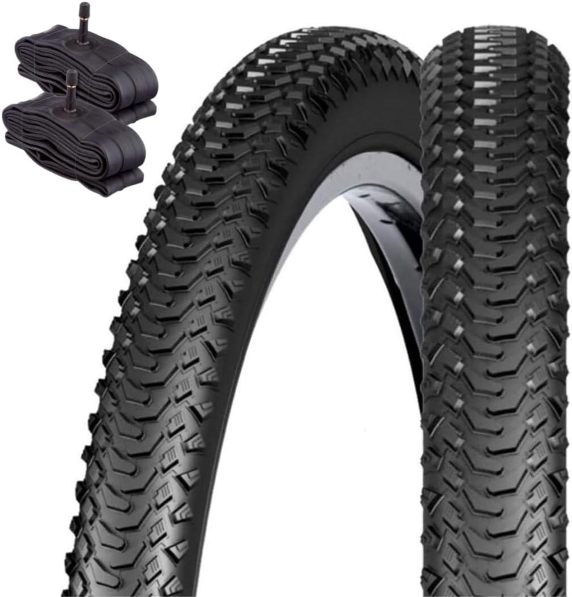 Fietsbanden Binnenbanden - Banden Set - Mountainbiken - Butyl Materiaal - 26 x 2.00 inch - Zwart