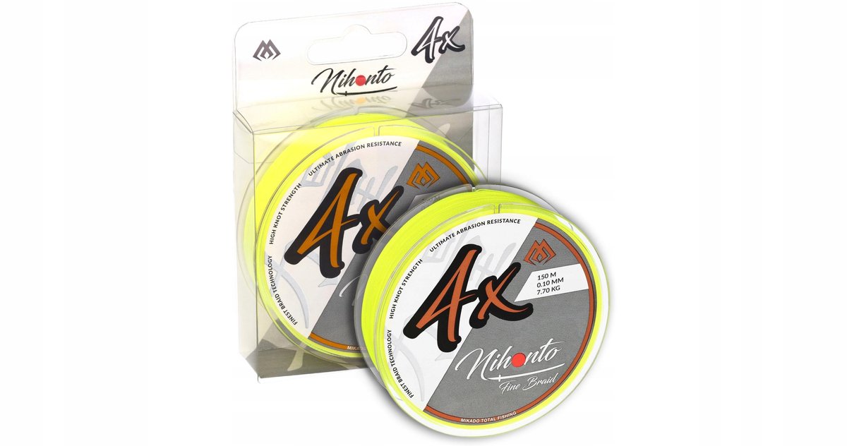 Mikado Nihonto Fine Braid Vislijn Geel 0,06mm x 150m