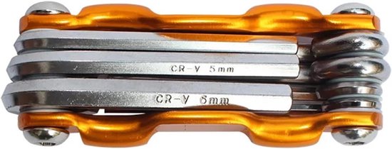 Nl Compact Set Fietsgereedschap Set - Multitool Fietser - Fiets Onderhoud - 7 Functies ...