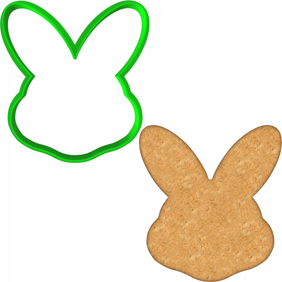 Paas Koekjesvorm - Konijn 8cm - Bakvorm voor Koekjes en Koekjes