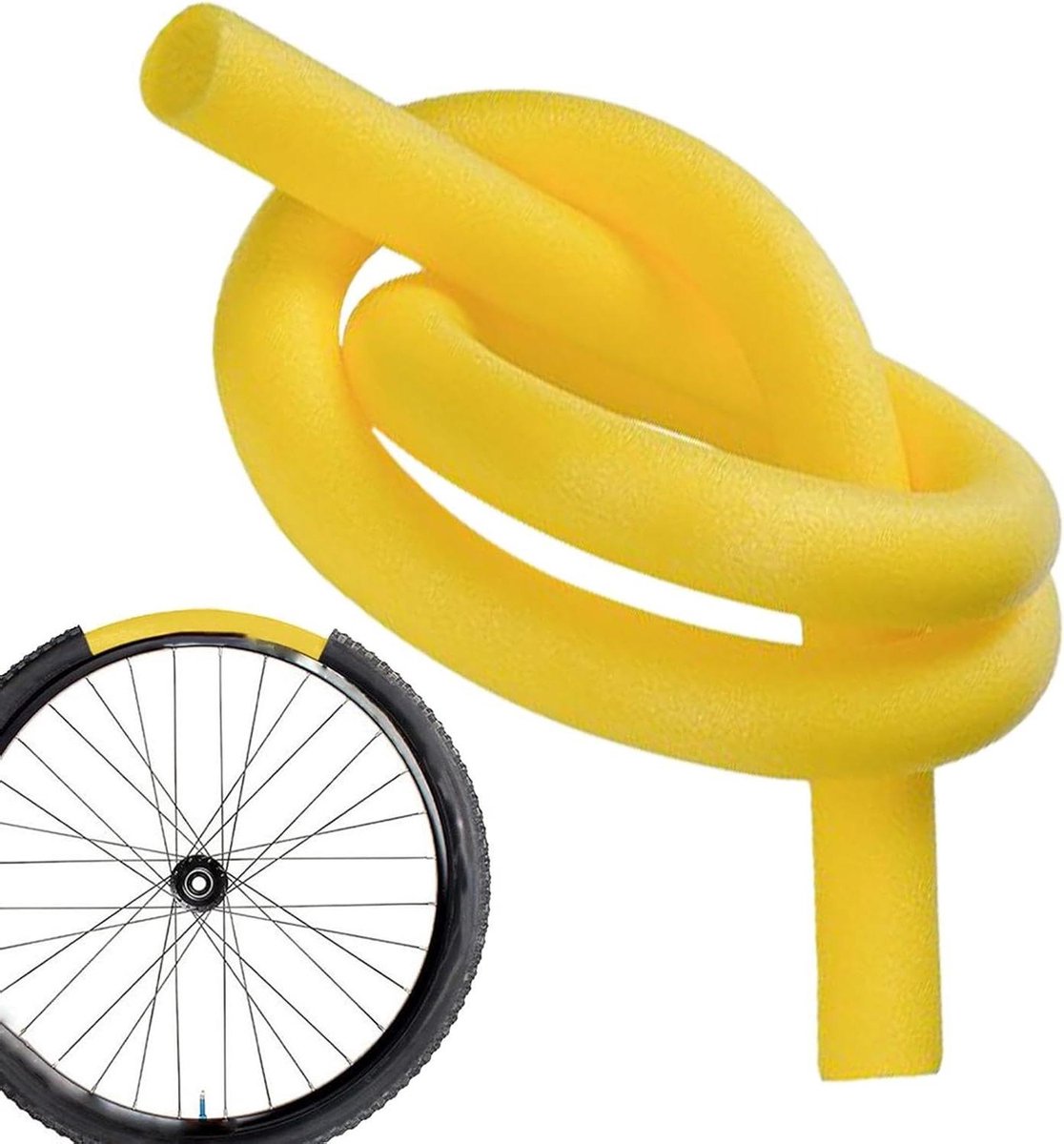Fiets binnenband - Vervangingsonderdeel - Lekvrij fietsen - Schuim materiaal - 220cm of 230cm - Zwart