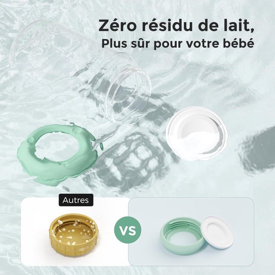 Ulisem - Moedermelk Bewaarflès 300ml - Koelkast & Vriezer Geschikt - BPA Vrij - Ergonomisch Ontwerp - 4PCS — afbeelding 3