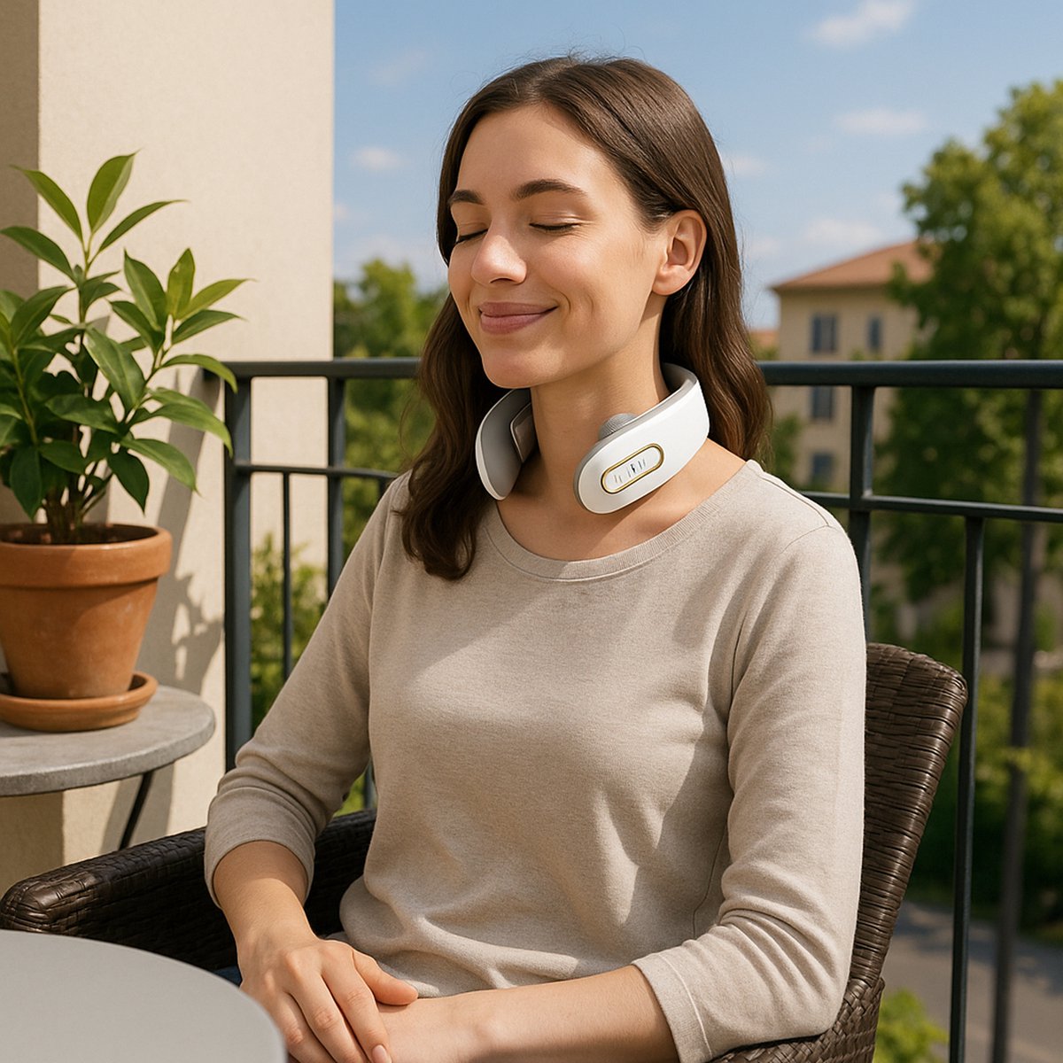 The Useful Neuro Neck Pro Draadloos Nekmassageapparaat met Warmte - afbeelding 2