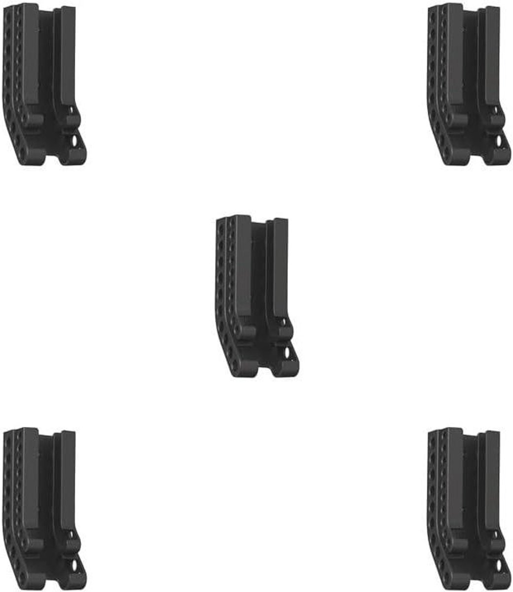 Batterij Houders - Opbergrekjes - Batterijen Organiseren - Verticale Opslag - 10x AA 10x AAA - Zwart
