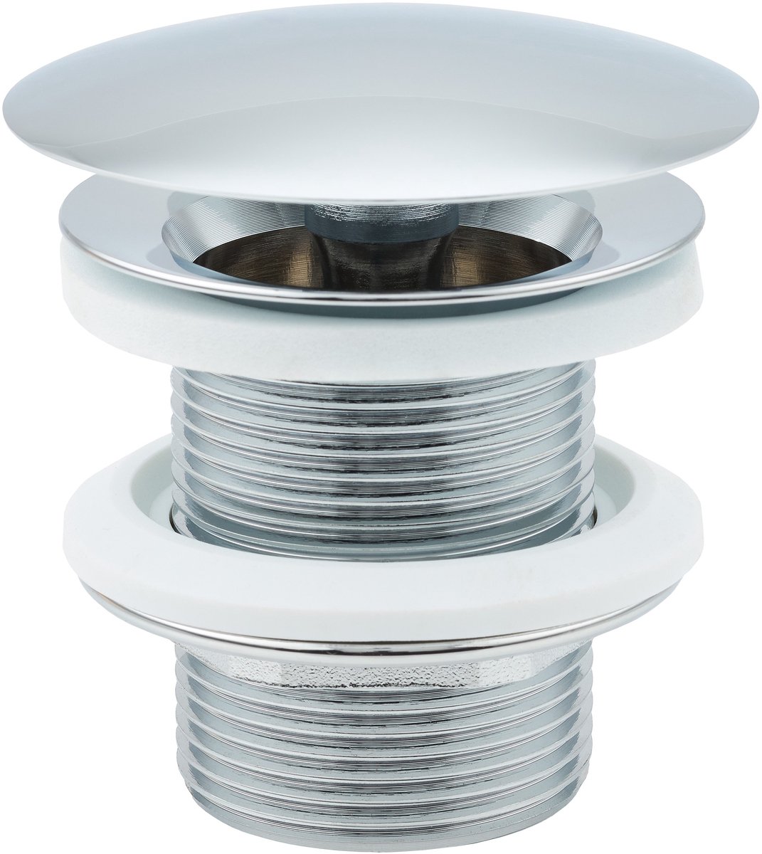 Sanivesk afvoerplug kort Champion - 5/4" - chroom