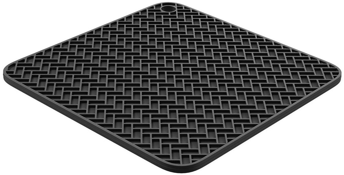 Hoffmann pannenonderzetter - 19x19 cm - siliconen - hittebestendig tot 230°C
