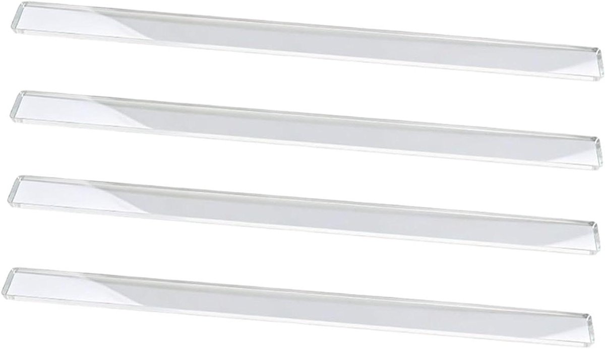 Duwsticks - Tegel schuivers - Spel voorbereiden - Krasbestendig ontwerp - 45 cm lengte - Transparant