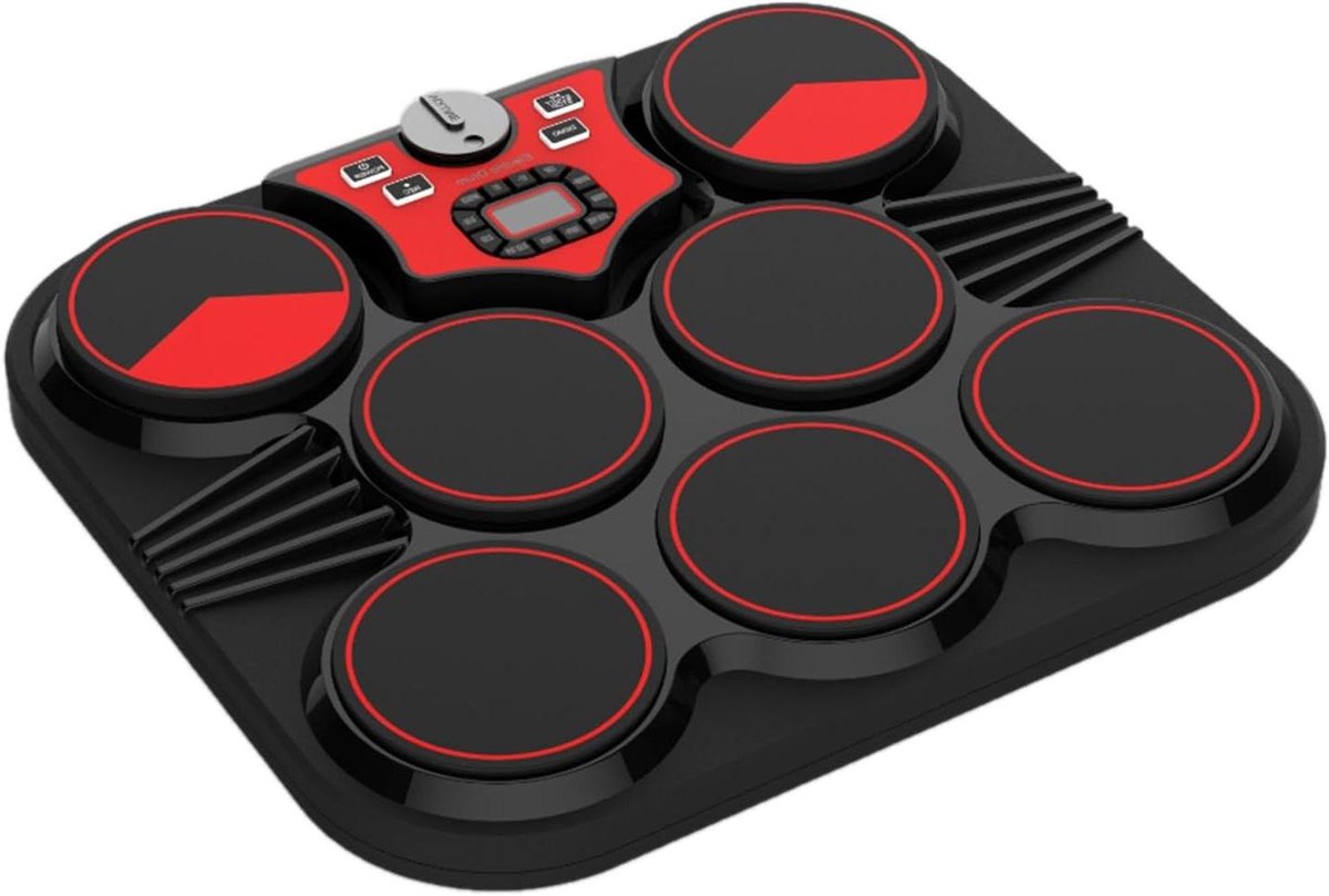 Elektronisch Drumstel - Digitale Percussie - Muziek Maken - Ingebouwde Speakers - 7 Pads - Zwart