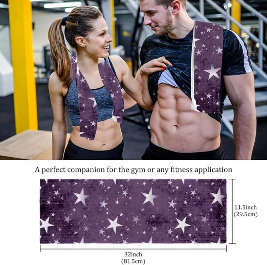 Microfiber Handdoeken - Sport Handdoeken - Outdoor Activiteiten - Lichtgewicht Compact - 2 Stuks 30x80cm - Meerkleurig — afbeelding 5