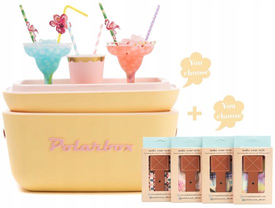 Polarbox POP Waves Textiel Koelboxriem Poederroze van Polarbox — afbeelding 3
