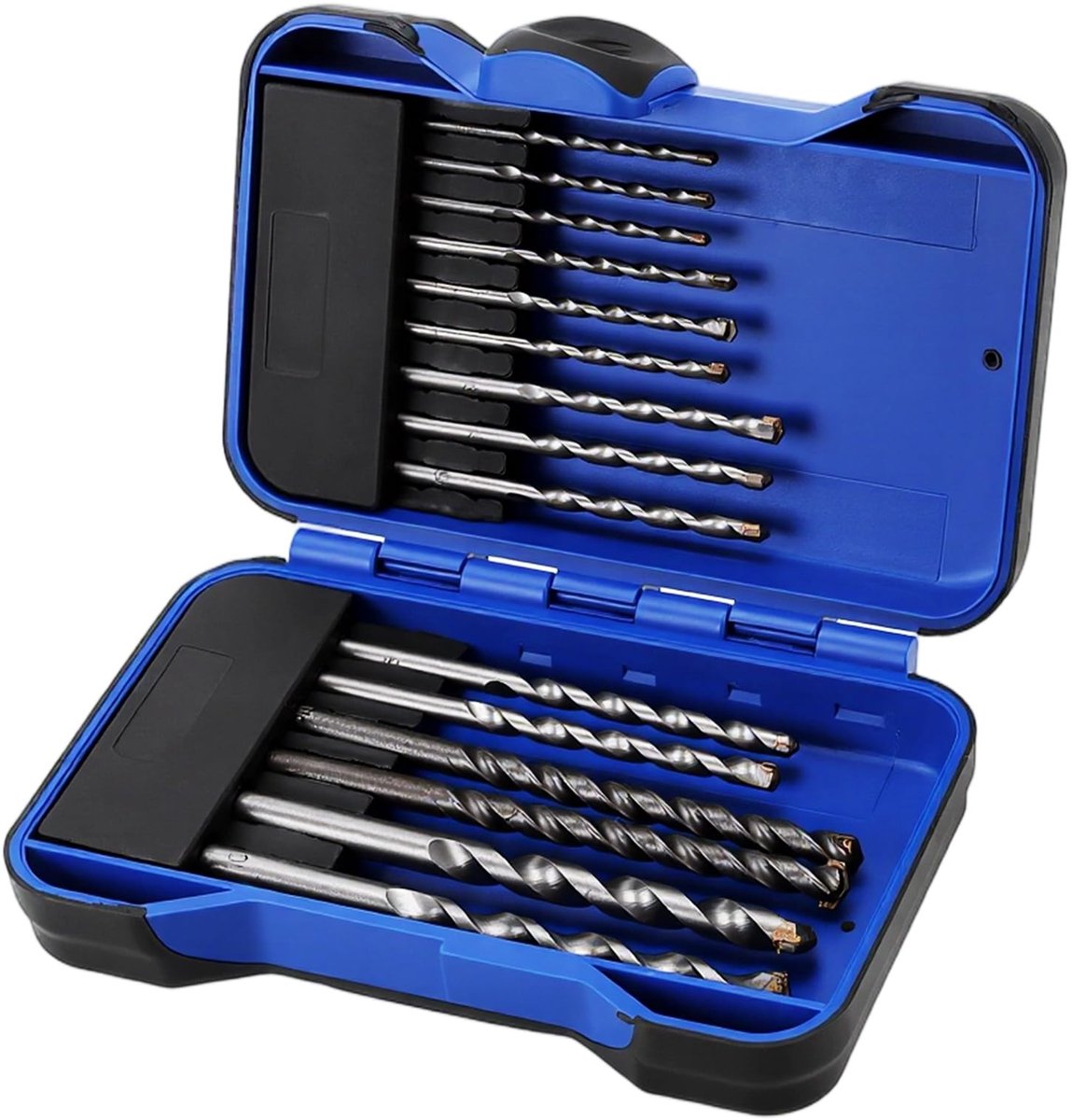 SOUQONE - 15-delige Boorset met Opbergkoffer voor Diverse Materialen
