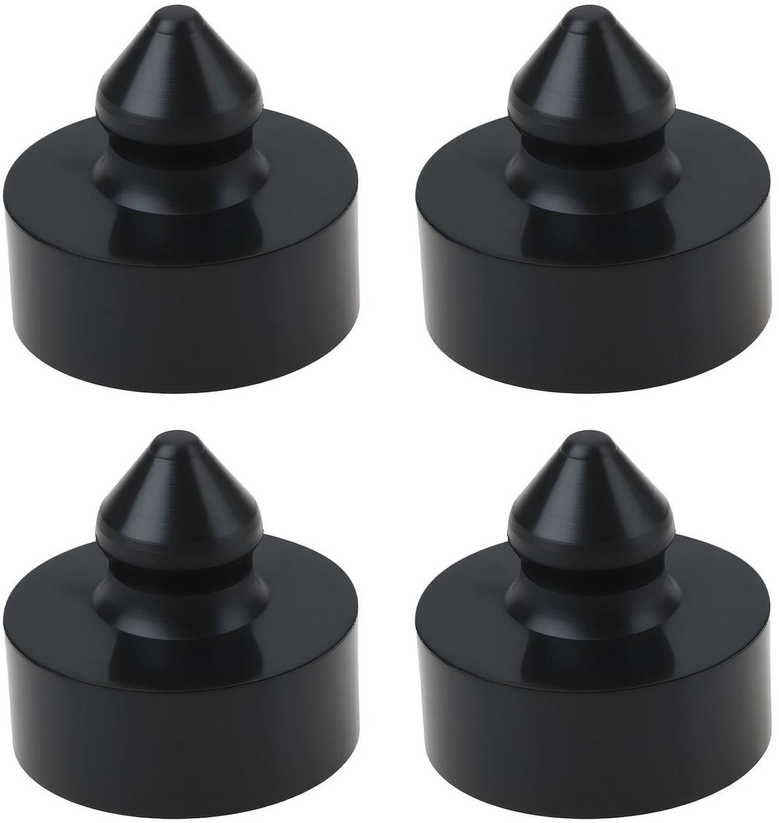Dailygoods- Rubber Buffer - 4x Motorfiets Seat Bump Stoper - Duurzaam Rubber - Trillingsdemping - Buitendiameter 20 mm - Hoogte 18 mm - Montagegat 8 mm/9,5 mm - Zitbuffer